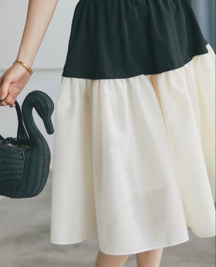 【新品タグ付き】セブンテン　リネンライクxシアースカート　S