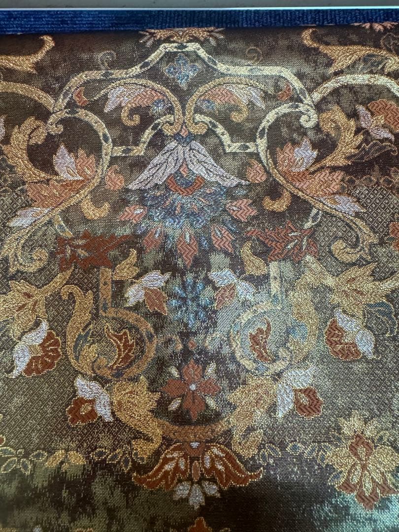 2701袋帯 古代彫金紋 西陣織 金糸 高級上質上品 約440cm 未使用