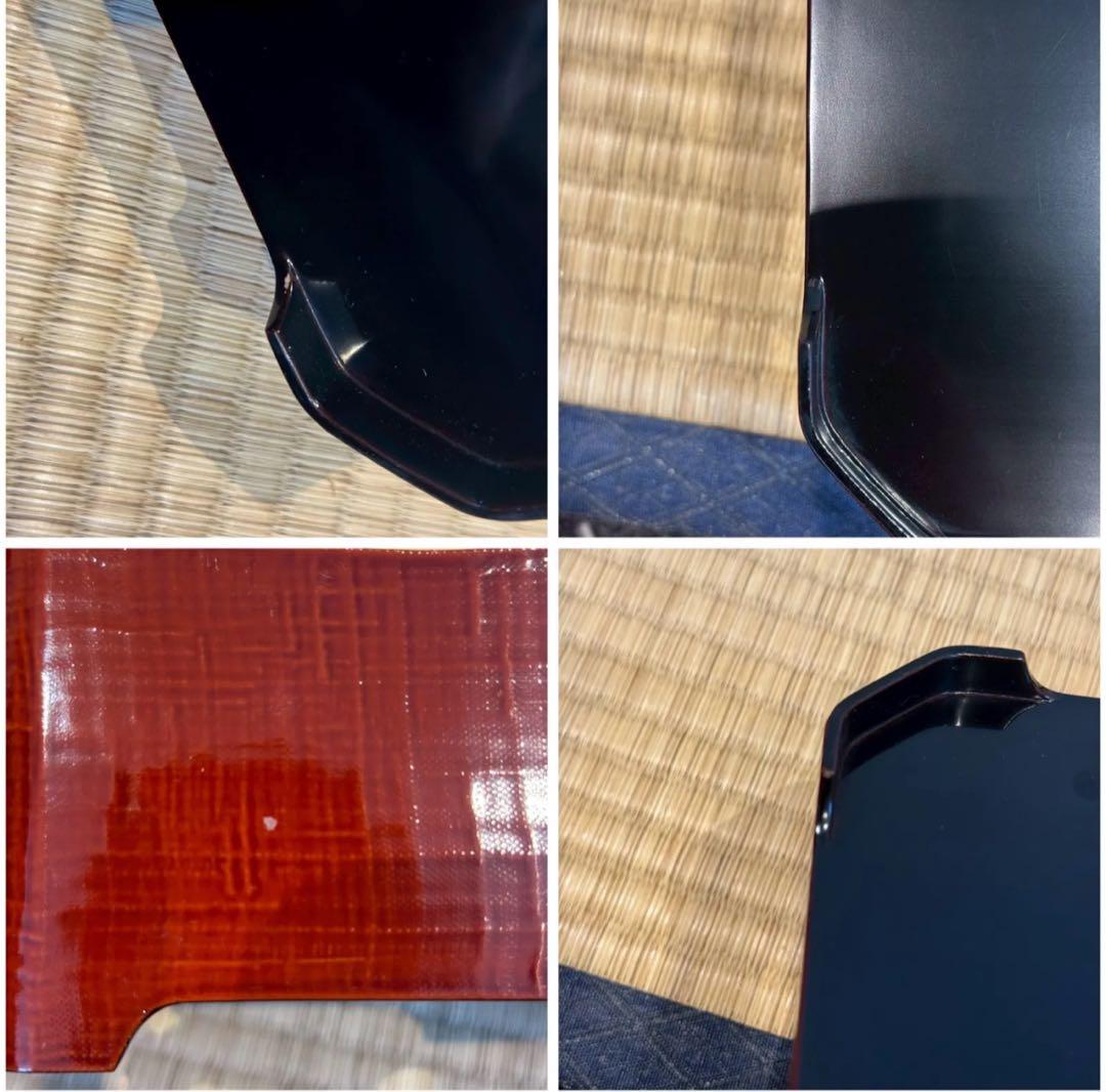 塗師 堅地屋清兵衛 作 冷泉好朱絵 縁高5重 2組 計10点 茶懐石道具 弁当箱