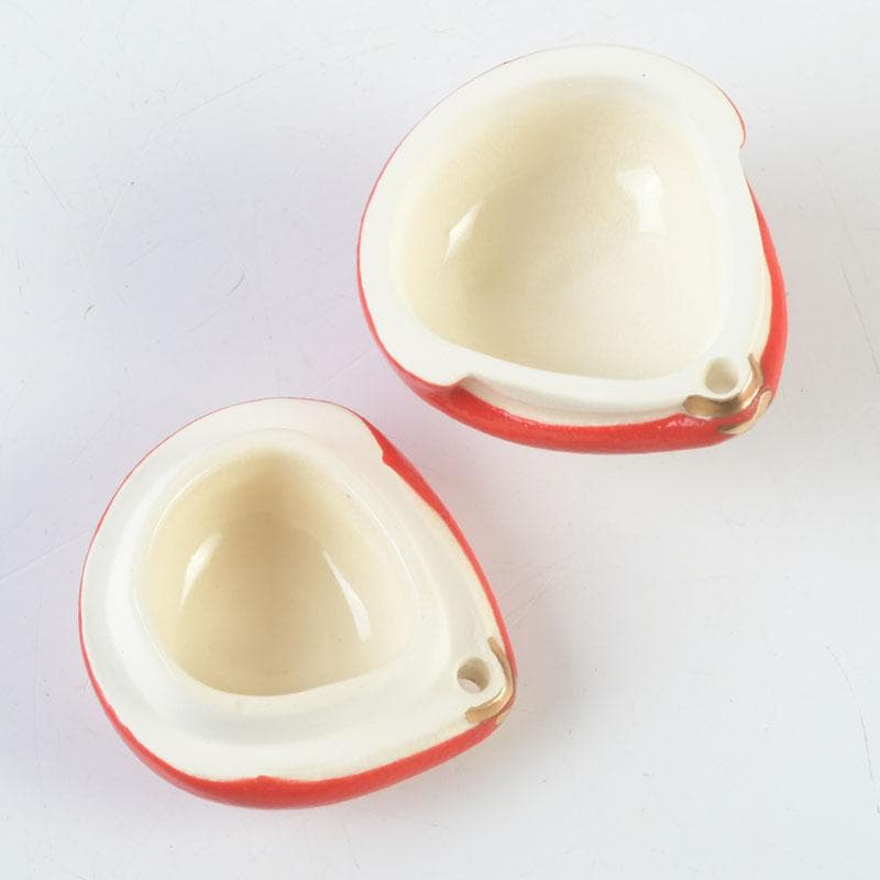 茶道具 萬古焼 加賀瑞山造 はじき猿 香合 共箱 V 9804