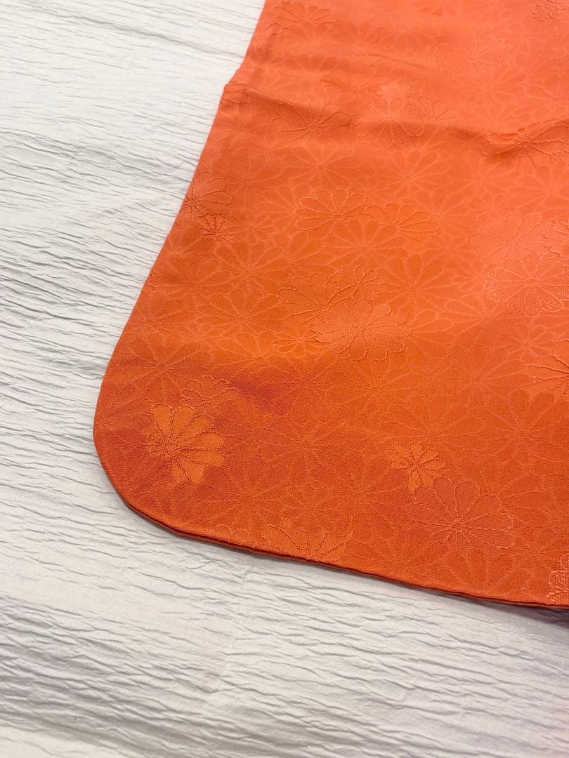 七五三 7歳 祝い着 フルセット 正絹 無地 地紋 レトロ M2505271