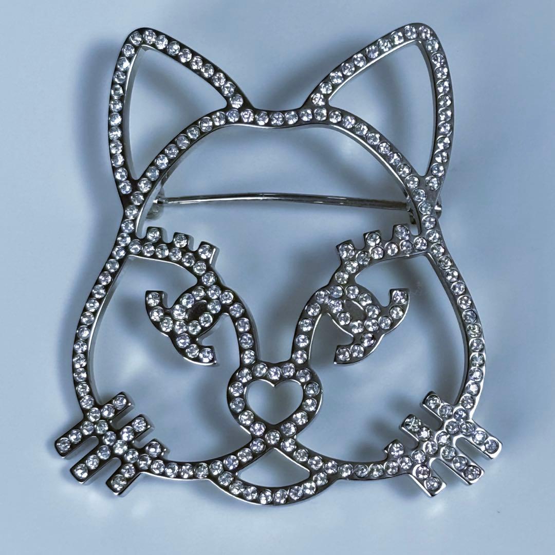 希少❣ 美品 シャネル シュペット ブローチ キャット ネコ - メルカリ