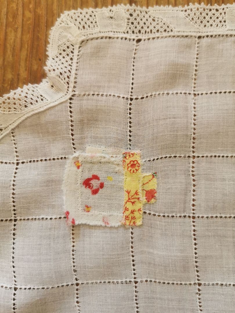 アンティーク ベルギーフランダースボビンレーストリム ドローンワーク