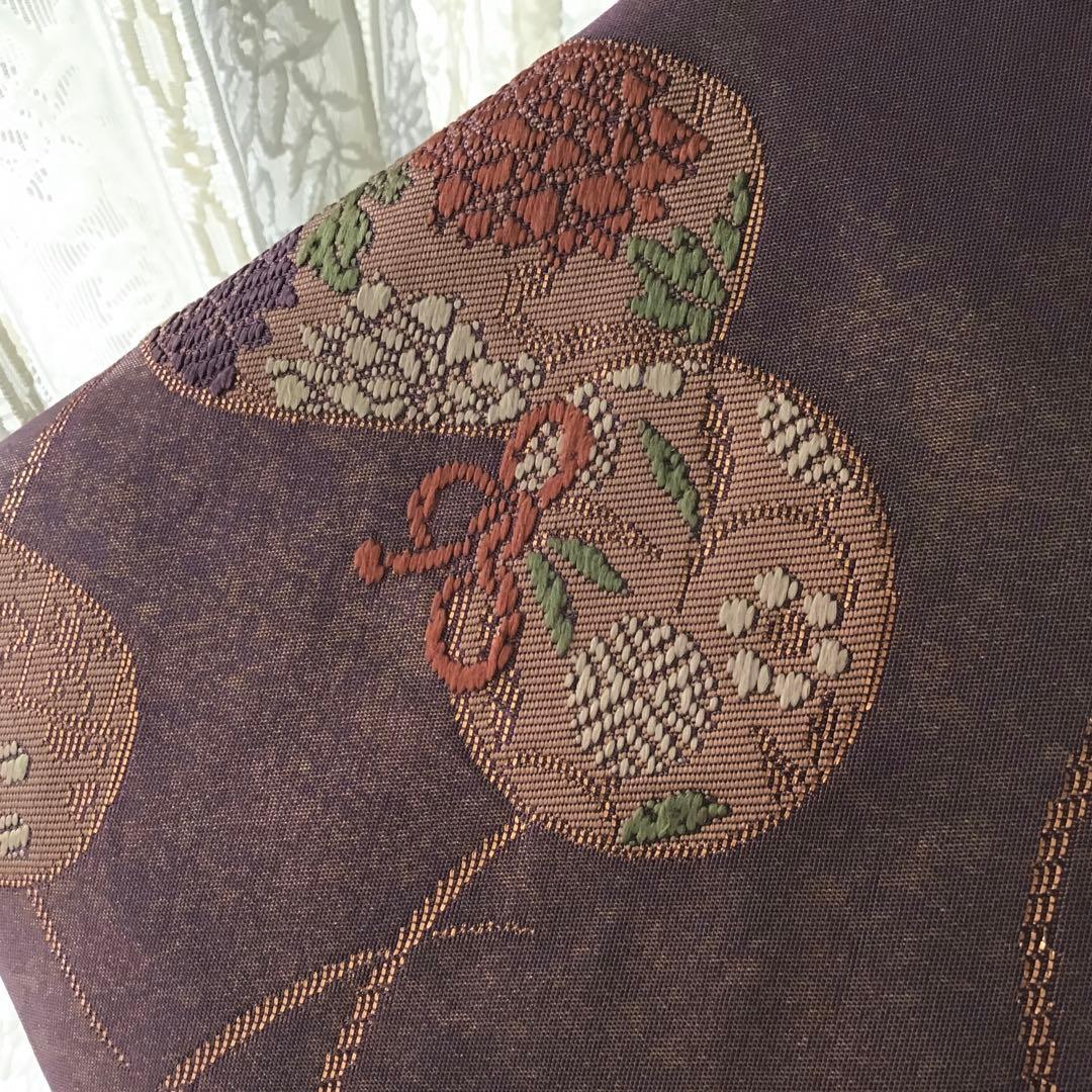 袋帯 結婚式バッグ 数寄屋袋 茶道 初釜 仕覆 未使用正絹袋帯 リメイク