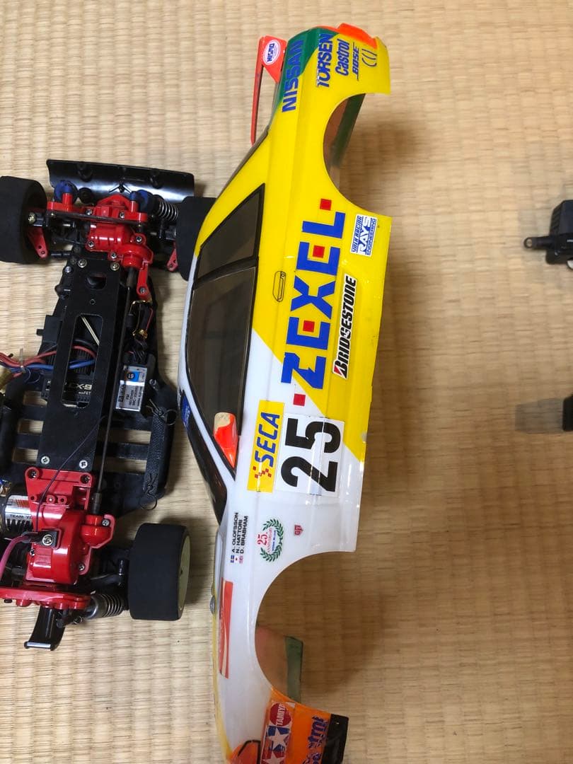タミヤRCカー TA01/TA02？カーボンシャーシ仕様 プロポ付き フルセット