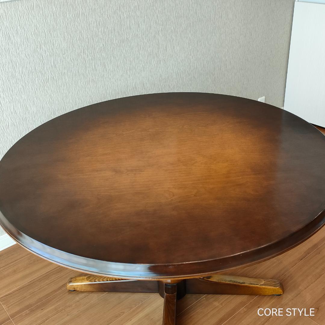 飛騨産業　キツツキ　ラウンドテーブル　ダイニングテーブル　A92