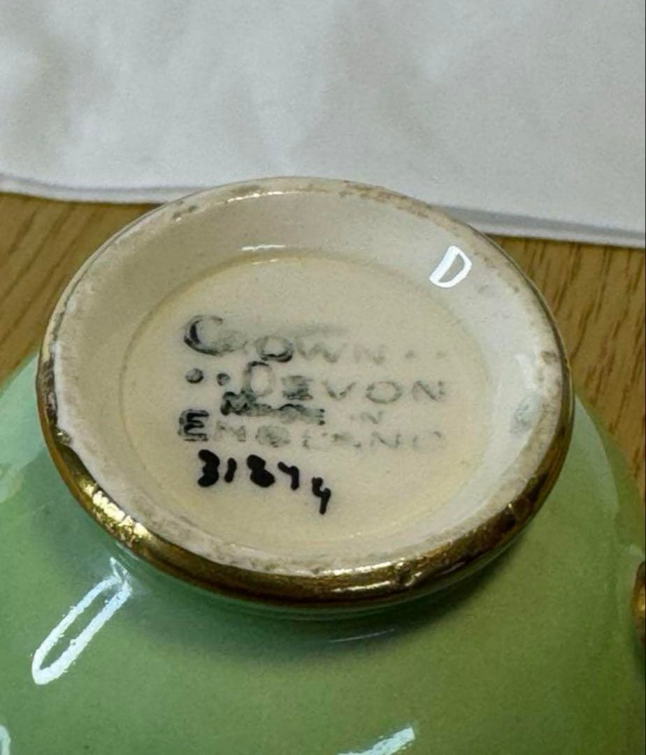 1930年代 イングランド クラウンデボォン社 カップ＆ソーサー 1個