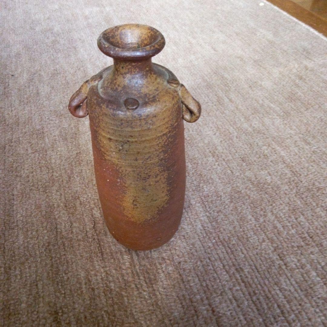 備前焼一輪ざし 備前焼 花器 丸型 一輪挿し 作家作品 備前焼花器作家