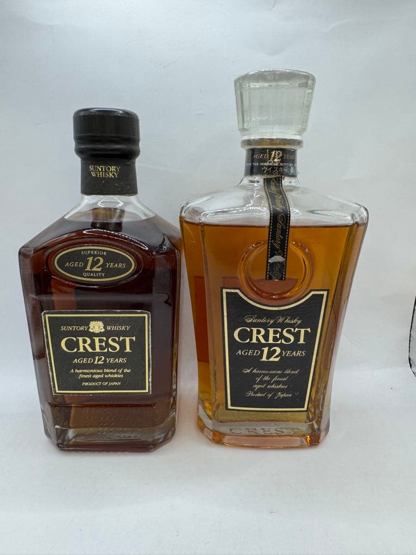 未開栓】サントリー クレスト 12年 旧ボトル 黒キャップ - メルカリ