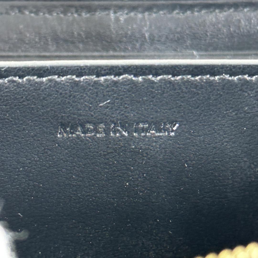 CELINE ケース トリオンフ レザー 黒 型押し 箱付き