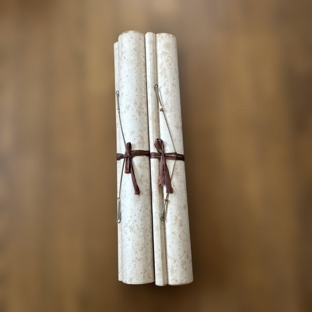 書道巨匠名家【趙發潜魏楷書道名作2点組】35年前国際オークション