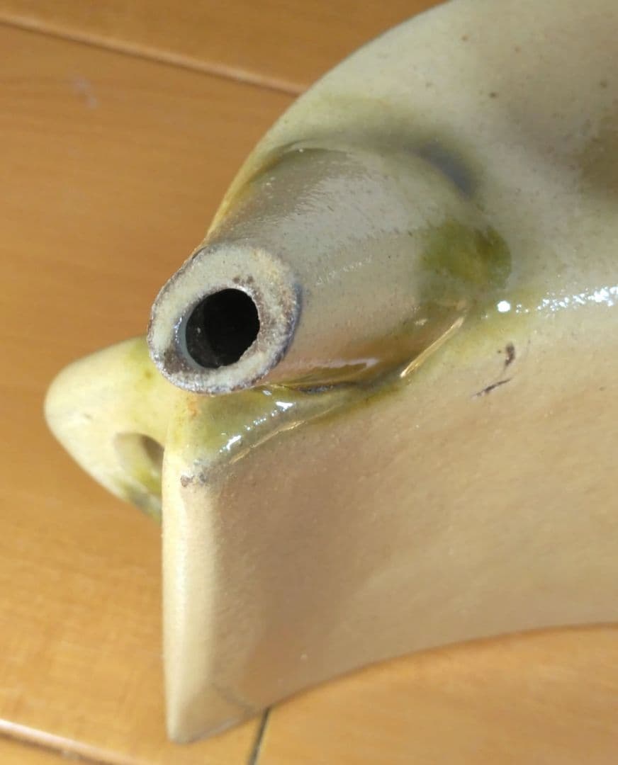 人間国宝 金城次郎 抱瓶 栞 共箱 未使用美品 壺屋焼 壷屋焼 やちむん魚紋抱瓶