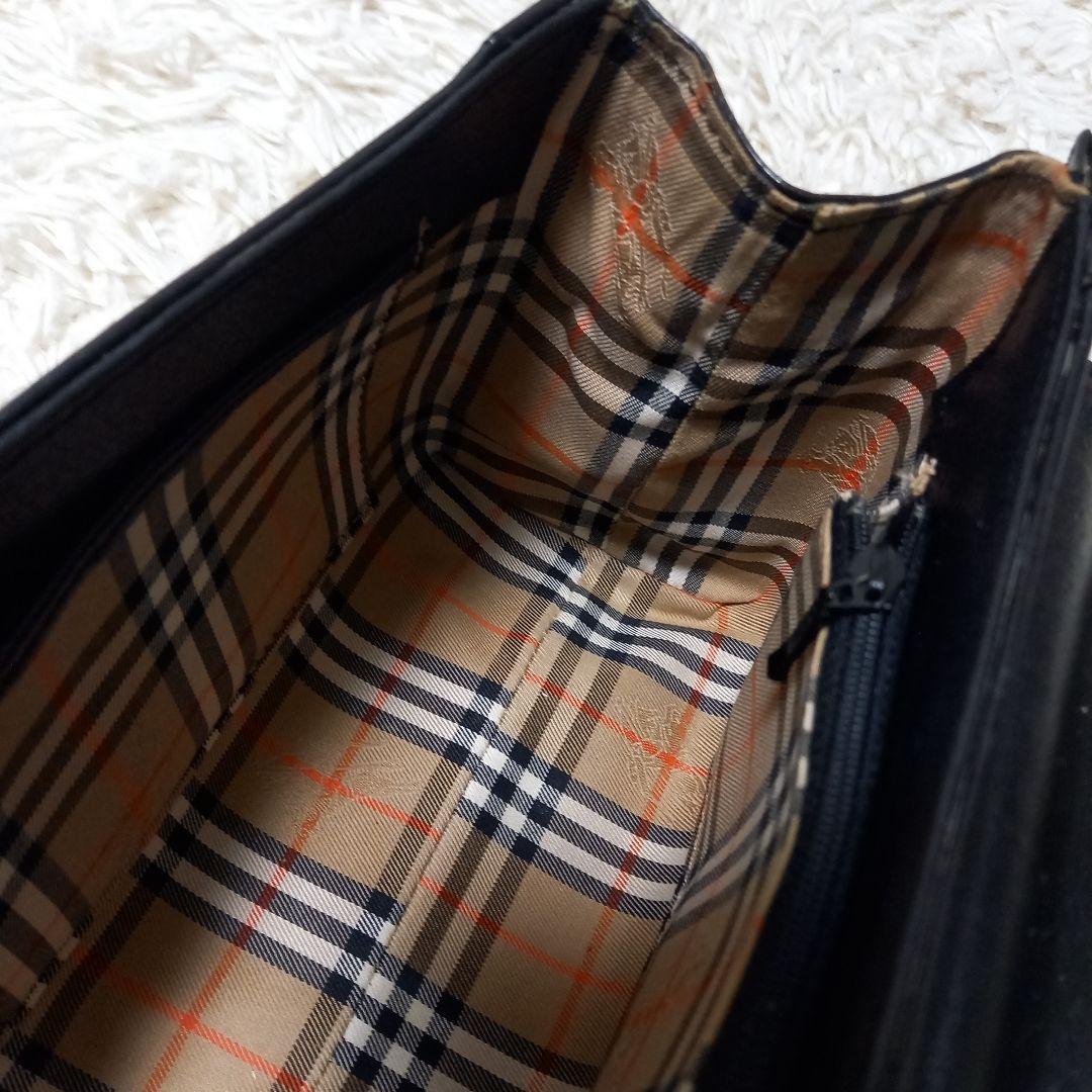 ●希少●　BURBERRYS　筒型　ノバチェック　シャドウホース　ハンドバッグ