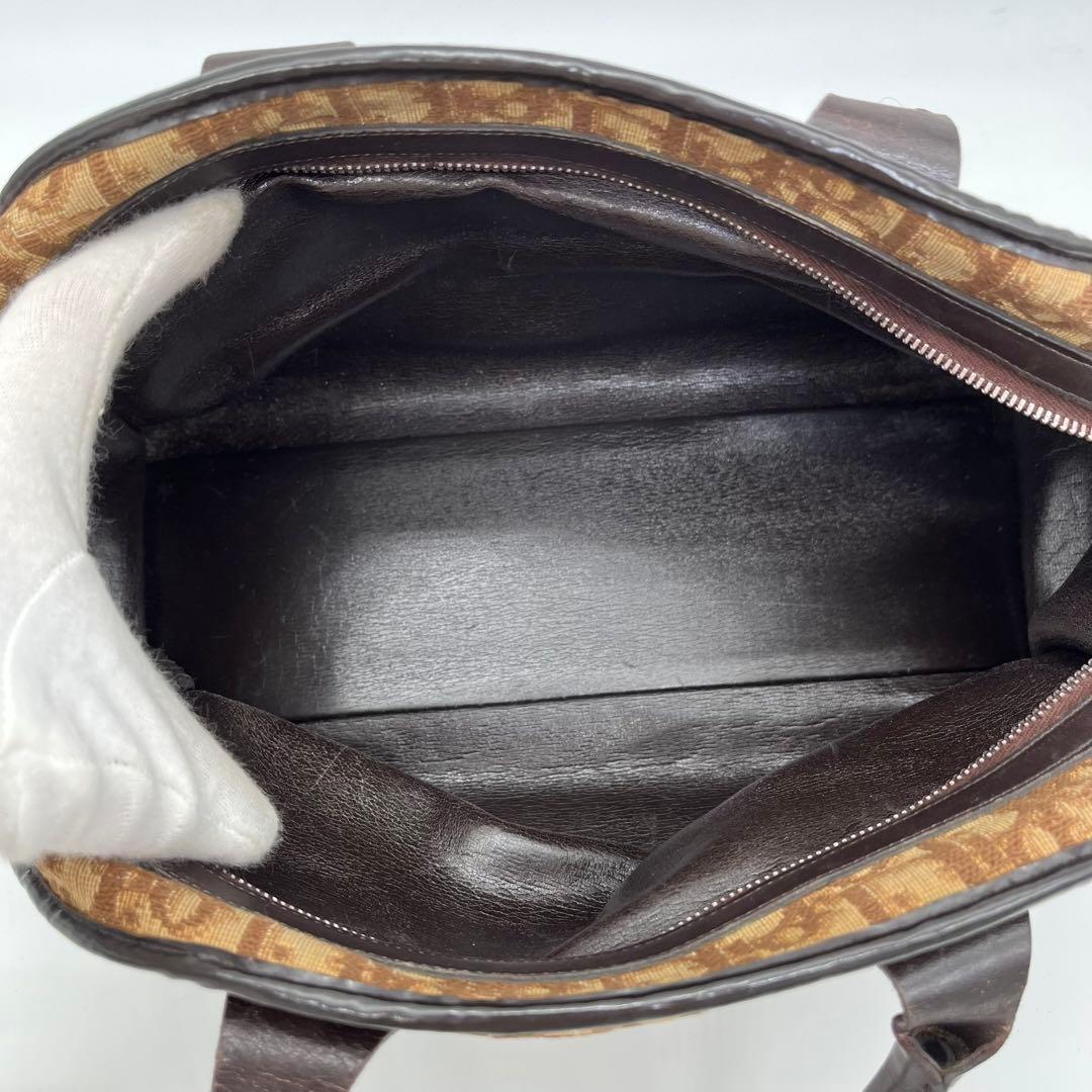 クリスチャンディオール ハンドバッグ ミニボストン トロッター柄 CDロゴ金具