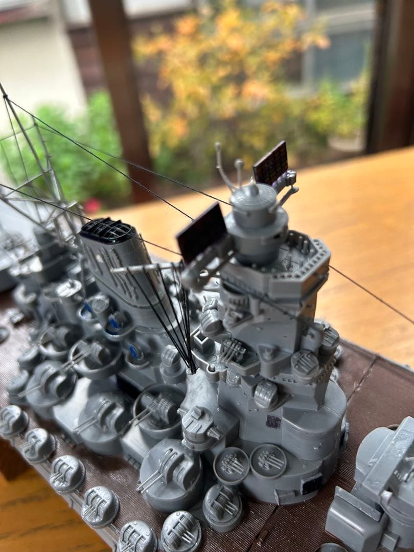 男たちの戦艦大和、1/350サイズ精密加工完成品。送料込みで販売します。