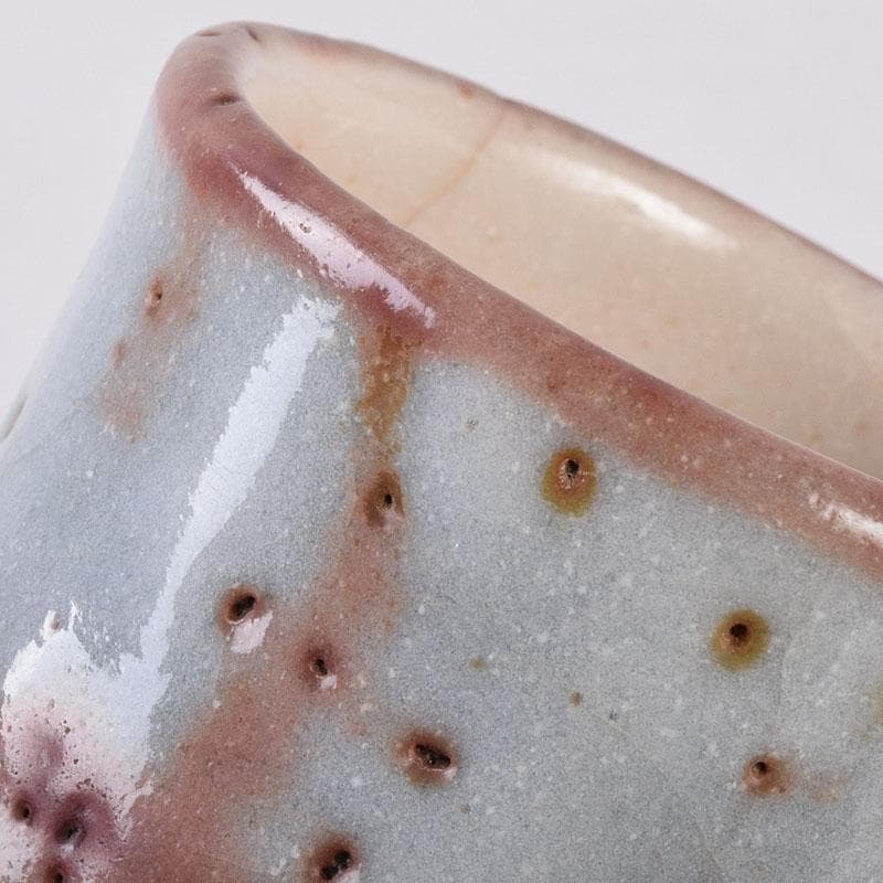 志野焼 美濃焼 奥磯太覚作 志野湯呑 共箱 C R8909 - メルカリ