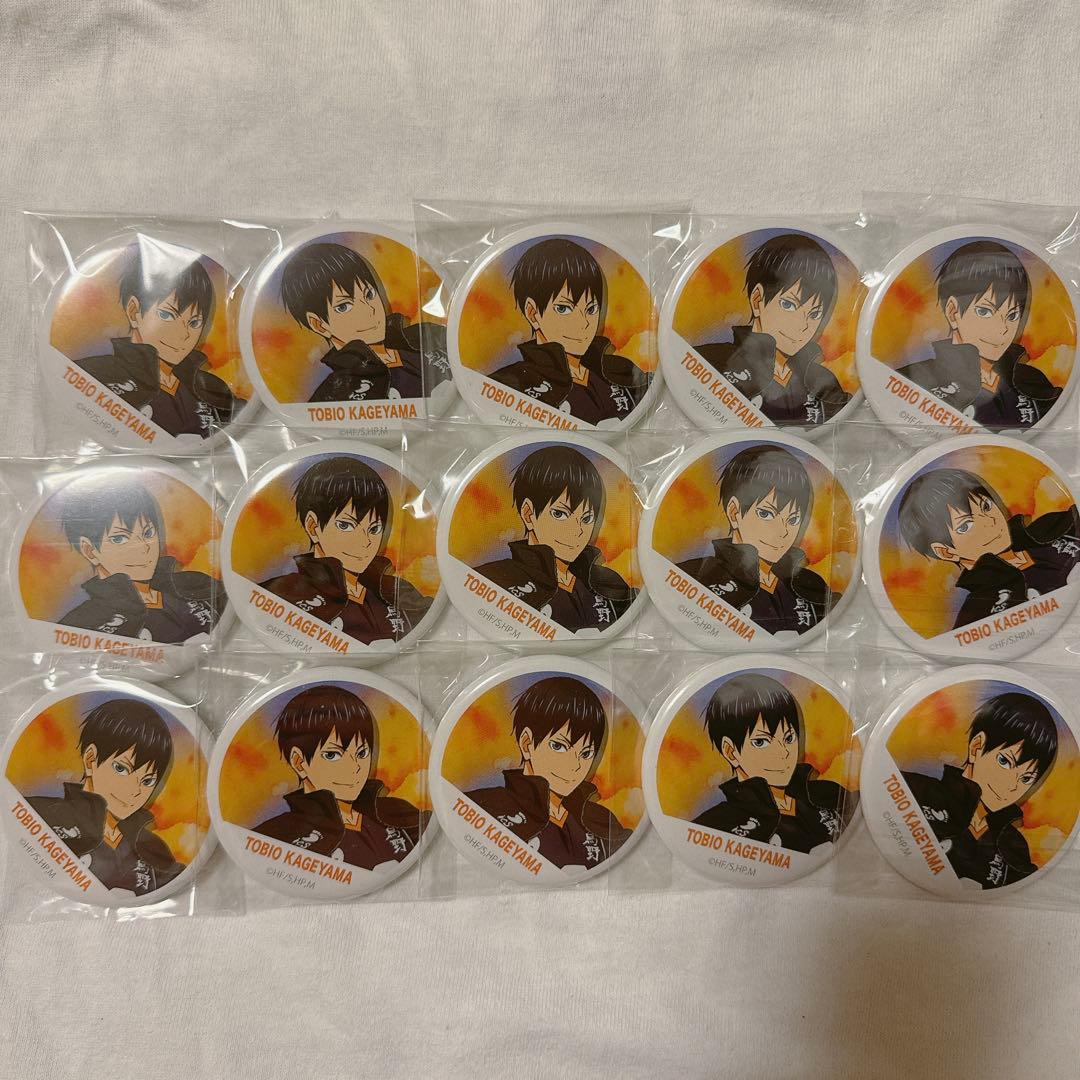 ハイキュー横断幕缶バッジ影山飛雄15個セット