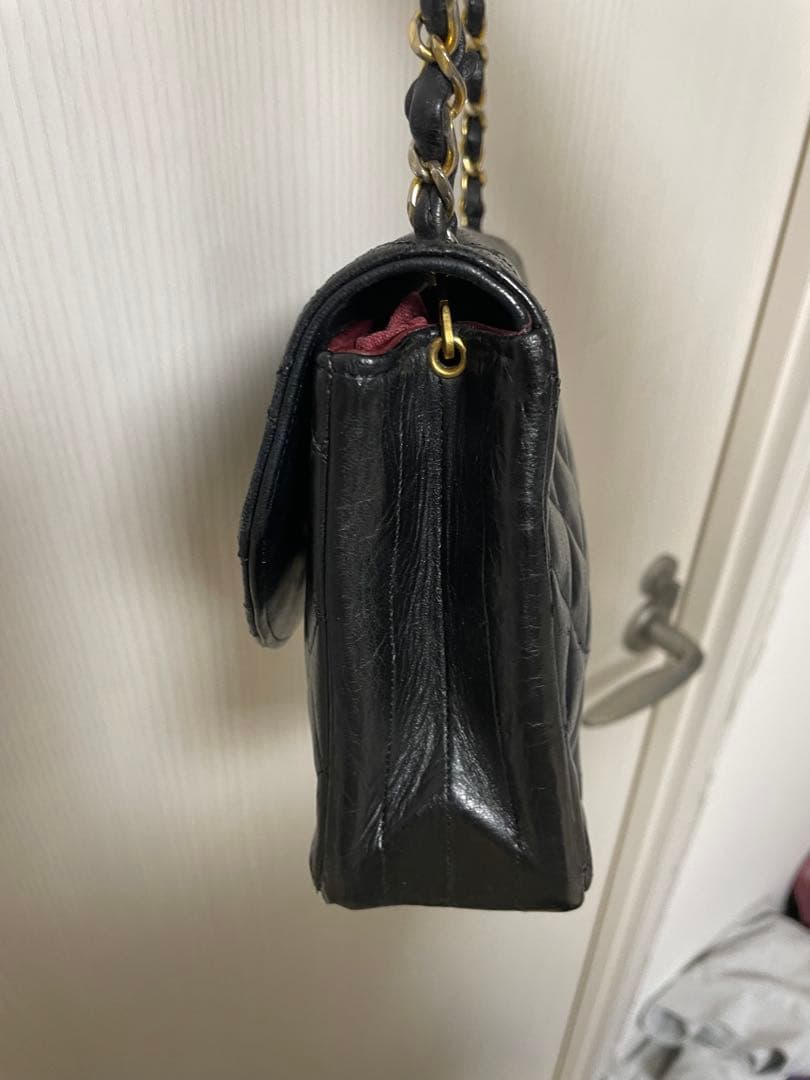 CHANEL 黒 キルティング ショルダーバッグ