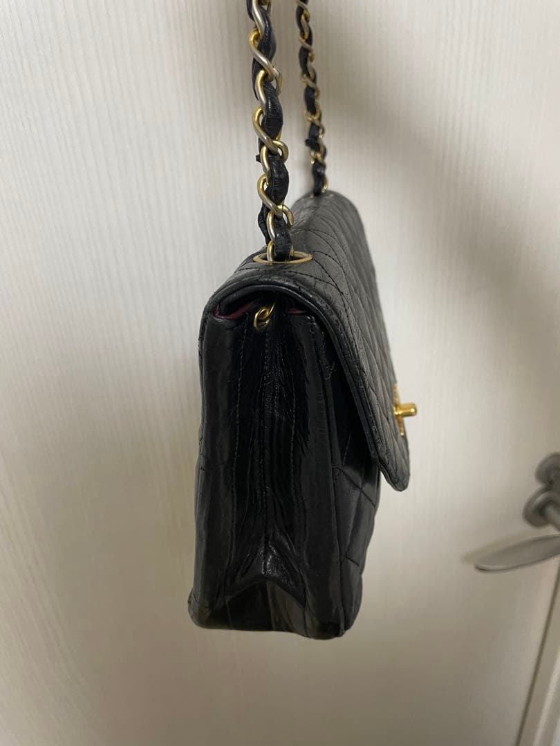 CHANEL 黒 キルティング ショルダーバッグ