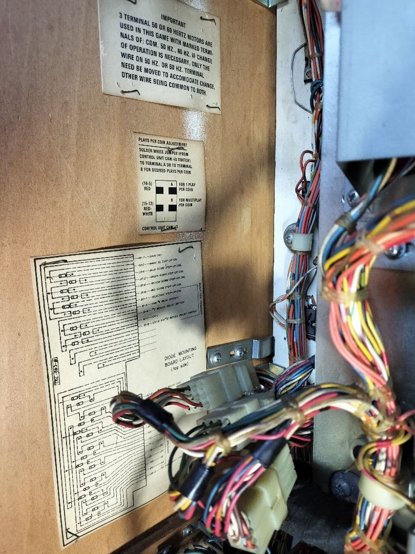 Bally BONANZA ビンゴゲーム ピンボール ヘッドのみ 部品多数 照明