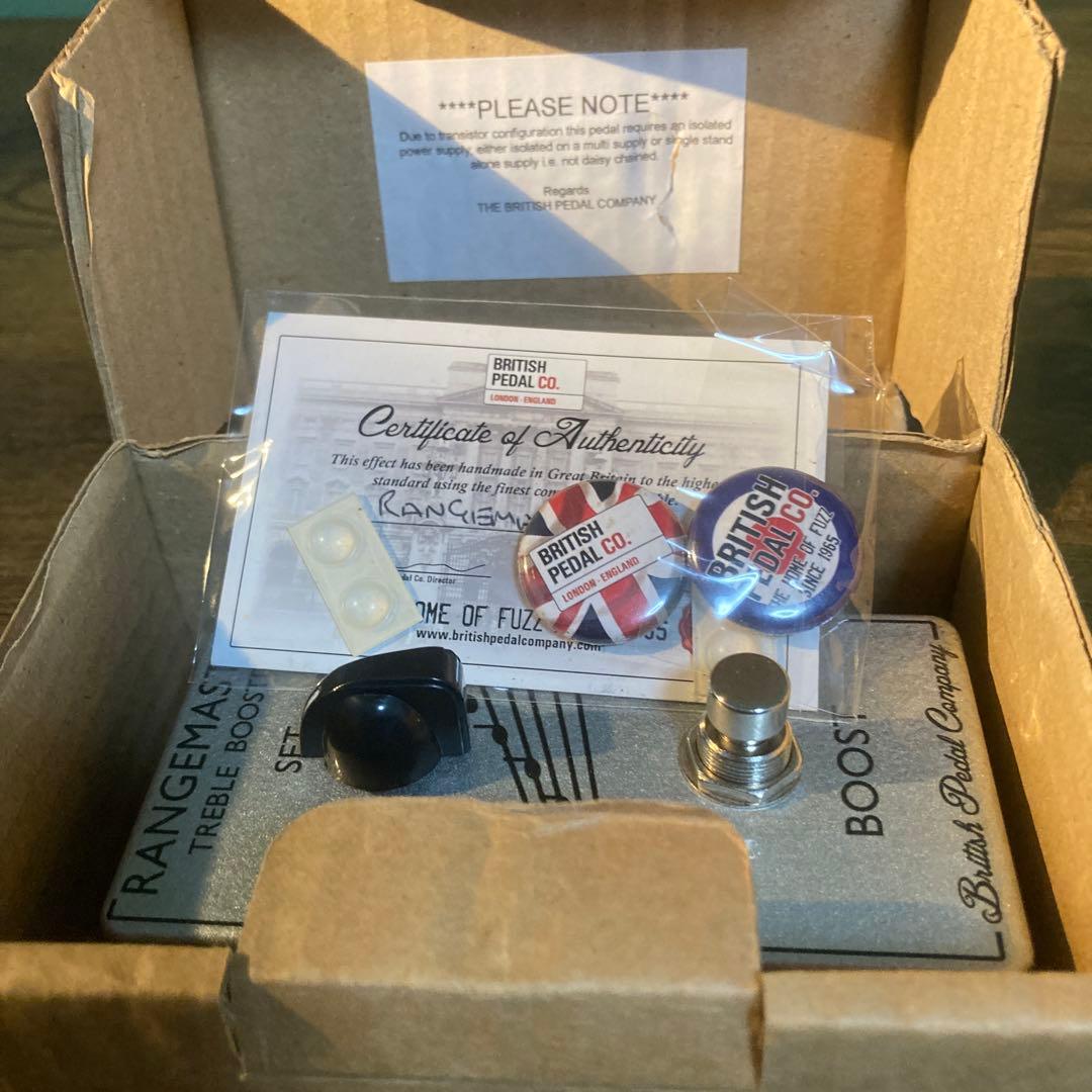 激レア‼️英国製ブリティッシュペダルカンパニー　レンジマスター　トレブルブースター