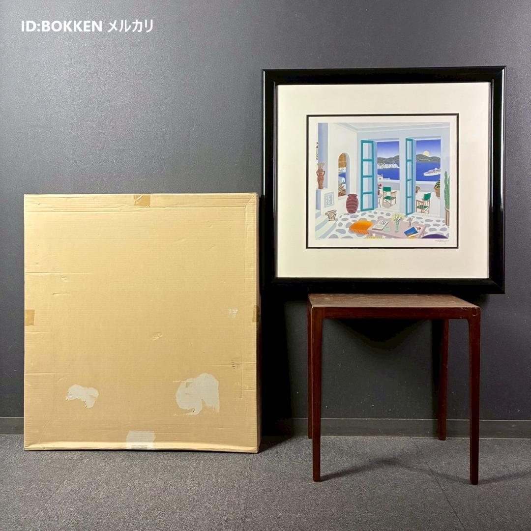 美品トーマス・マックナイト「Aegean～」シルクスクリーン 直筆サイン