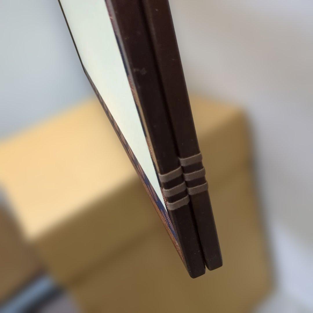 風炉先屏風 唐松 両面開き 白地 茶道具 屏風 衝立 紙箱