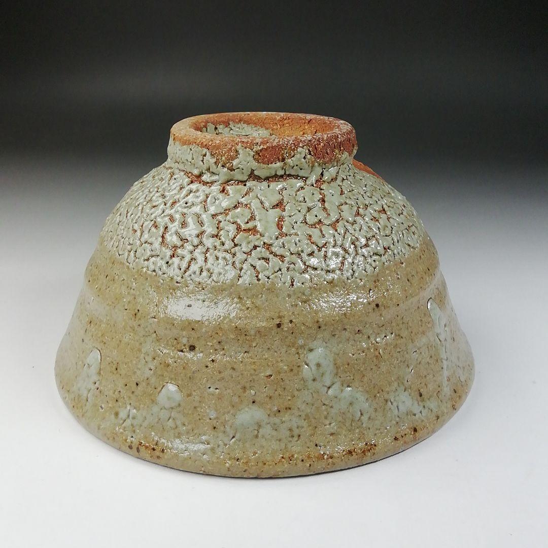T561 茶碗 『灰釉 茶碗』『木器窯 田中和人』 共箱 抹茶碗 茶道具