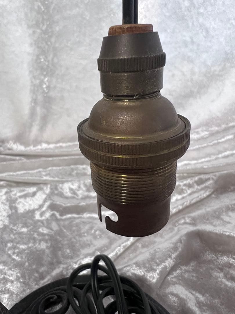 ランプ ミューラー アールヌーヴォー スタンドランプ 台は鉄 渦巻の