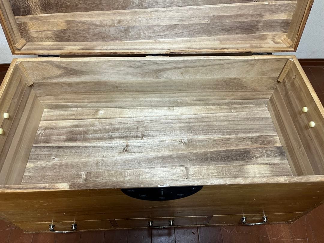 【ヴィンテージ】木製収納箱　ベンチ　長持