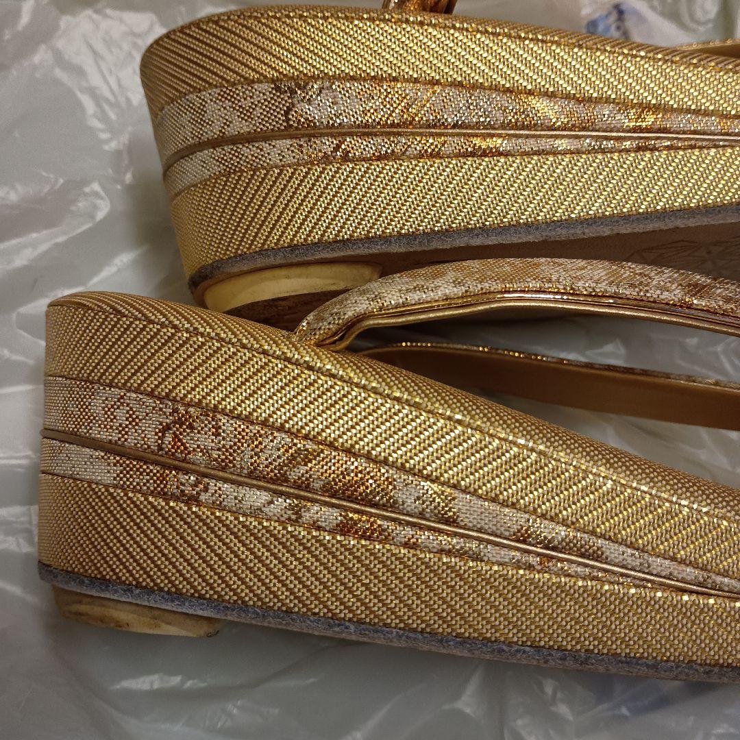 和装 東京芝山 振り袖 最高級　バッグ草履セット　両面取りバッグ　七宝