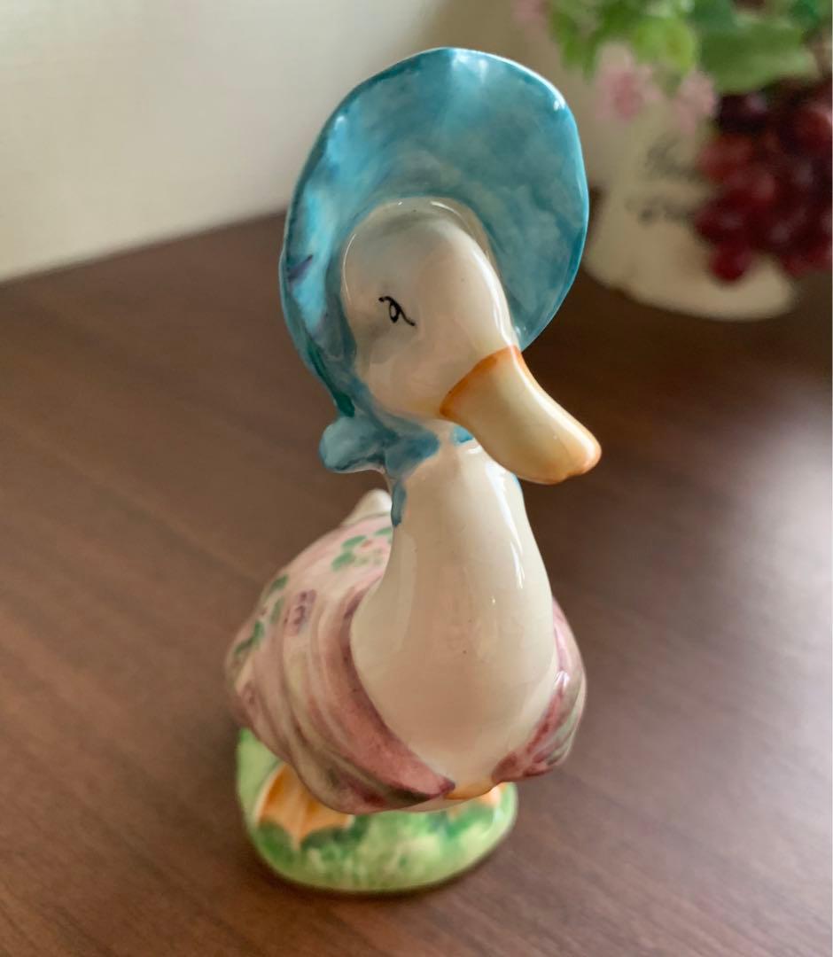 ピーターラビット ジマイマときつねの紳士 フィギュリン BP-2ゴールド