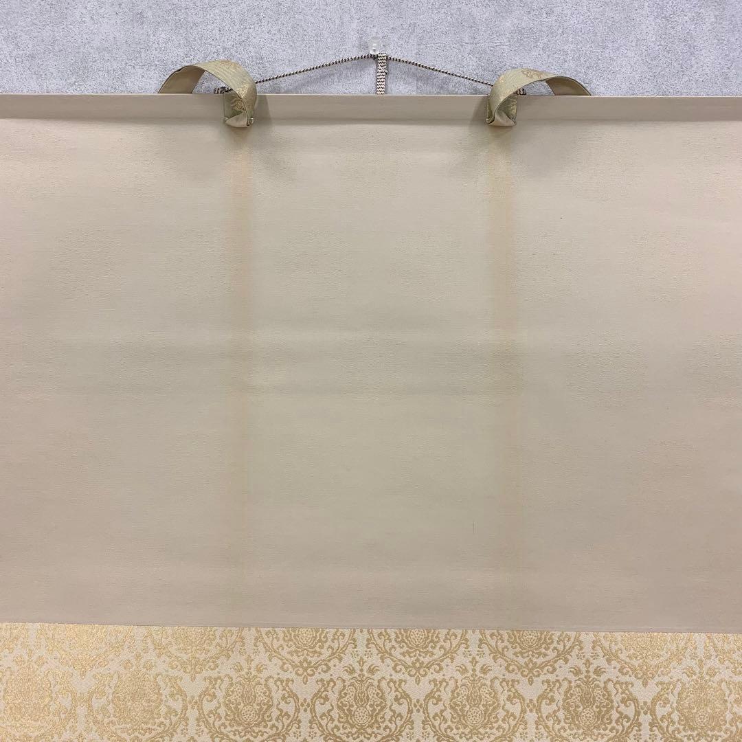 掛軸】井上清治「菖蒲」共箱 太巻 二重箱仕立て