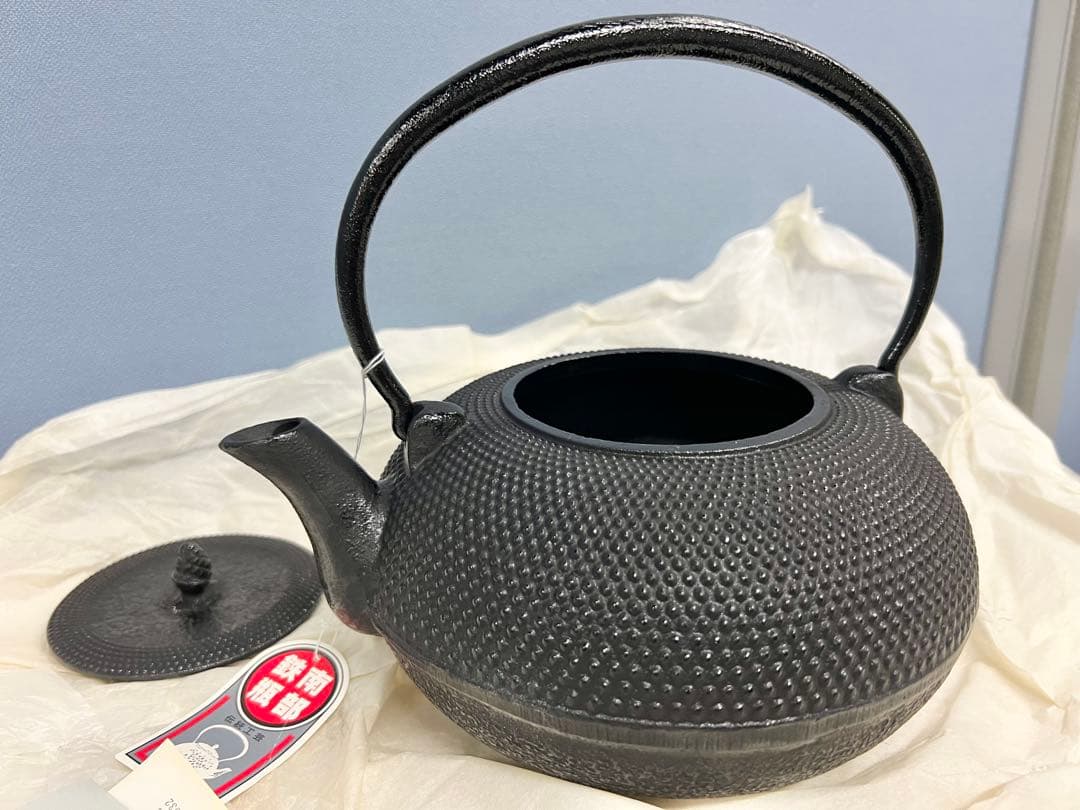 南部鉄瓶 鍋元 南部鉄器 算玉アラレ 2.0L 伝統工芸 ヴィンテージ昭和レトロ