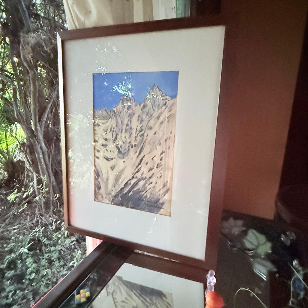 2216様感謝‼️山の画家 山川勇一郎 作 「ジュガール・ヒマール」水彩画