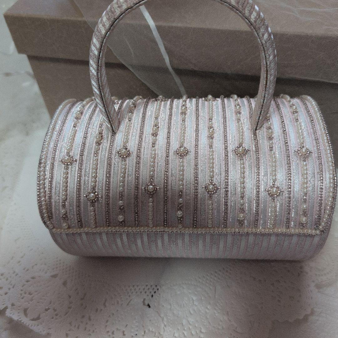 和装バック＆草履セット　成人式　振袖　ビーズ付　超美品