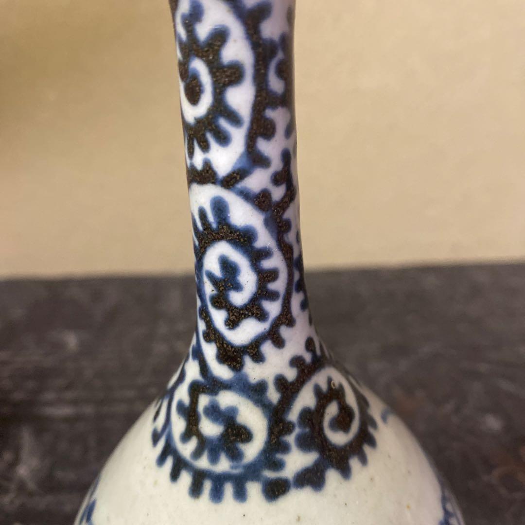 古伊万里たこ唐草徳利