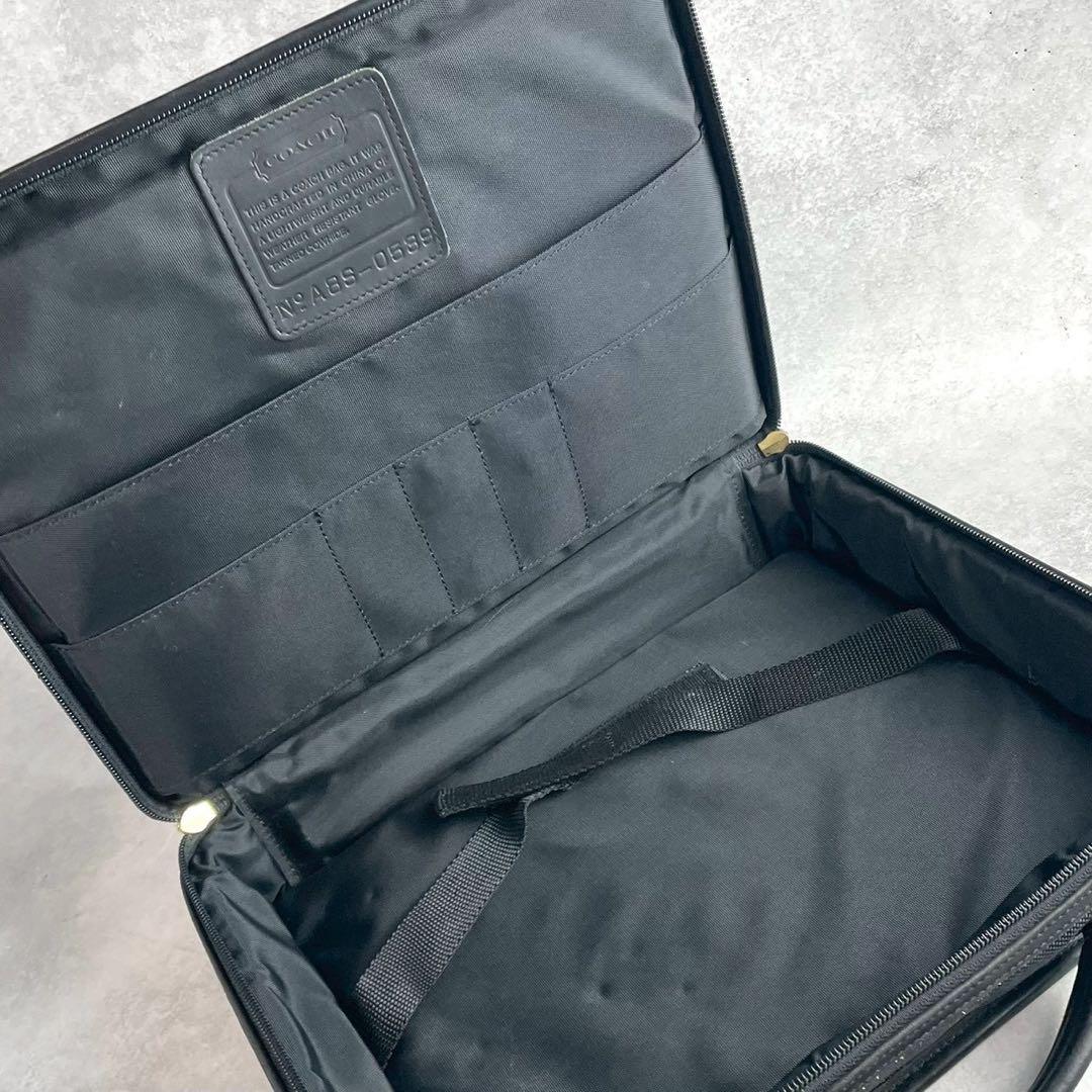 ✨美品✨オールドコーチ　ビジネスバック　ブリーフケース　2way レザー　黒