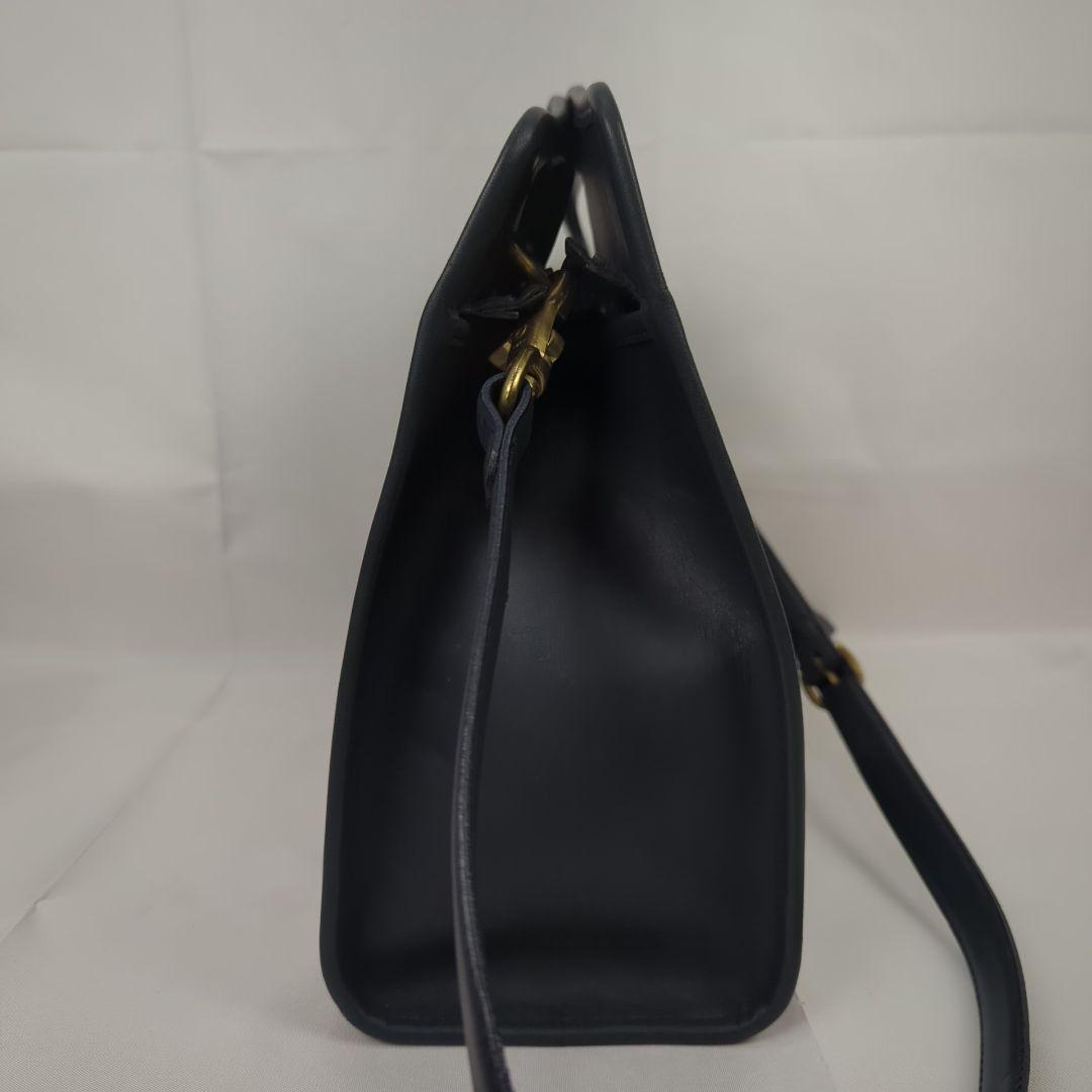 【希少】OLD COACH オール レザー ショルダー ビジネス ハンドバッグ