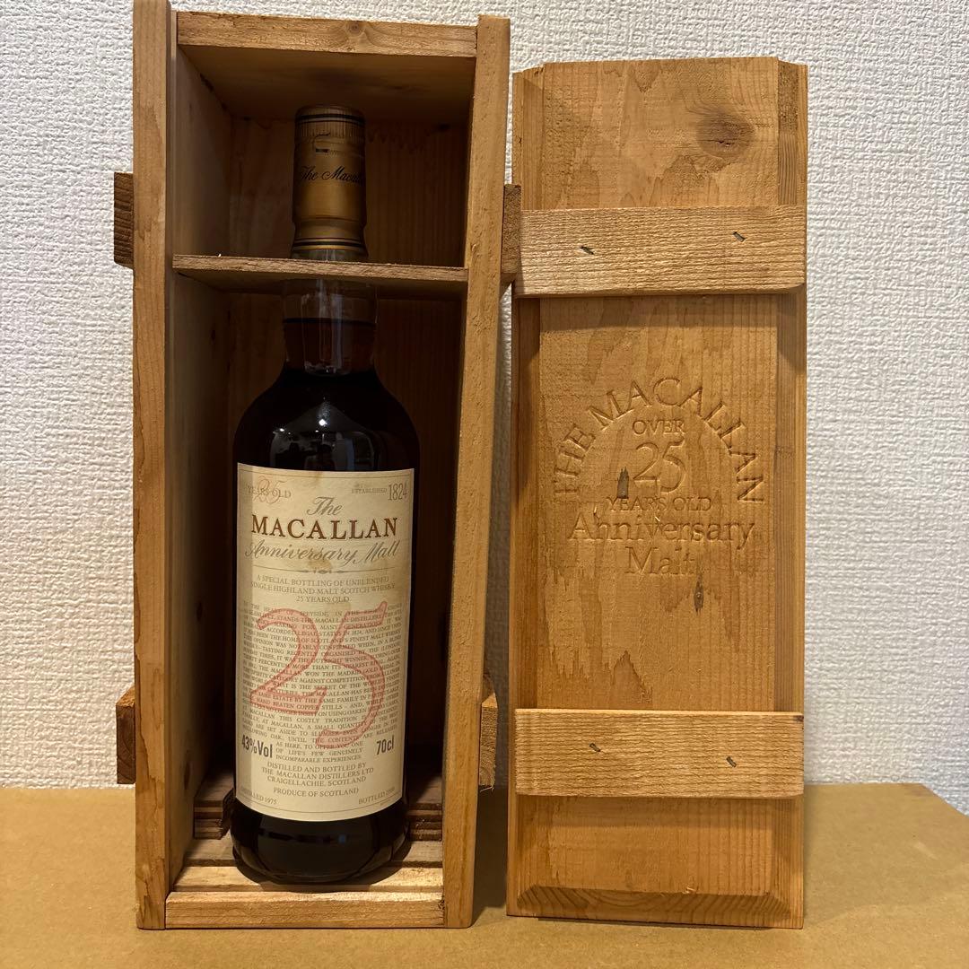 マッカランアニバーサリー 25年 ザマッカラン 空箱 箱 ザ・マッカラン