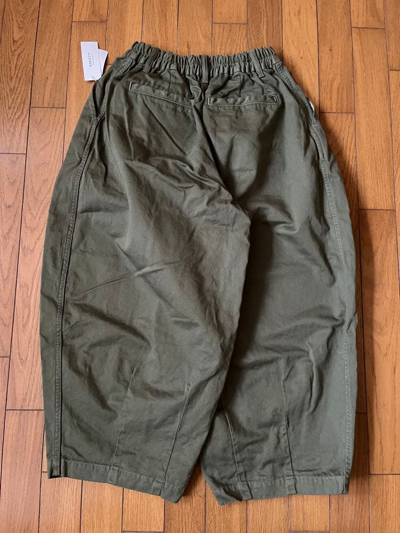HARVESTY ミリタリーグリーン ワイドパンツ サイズ0