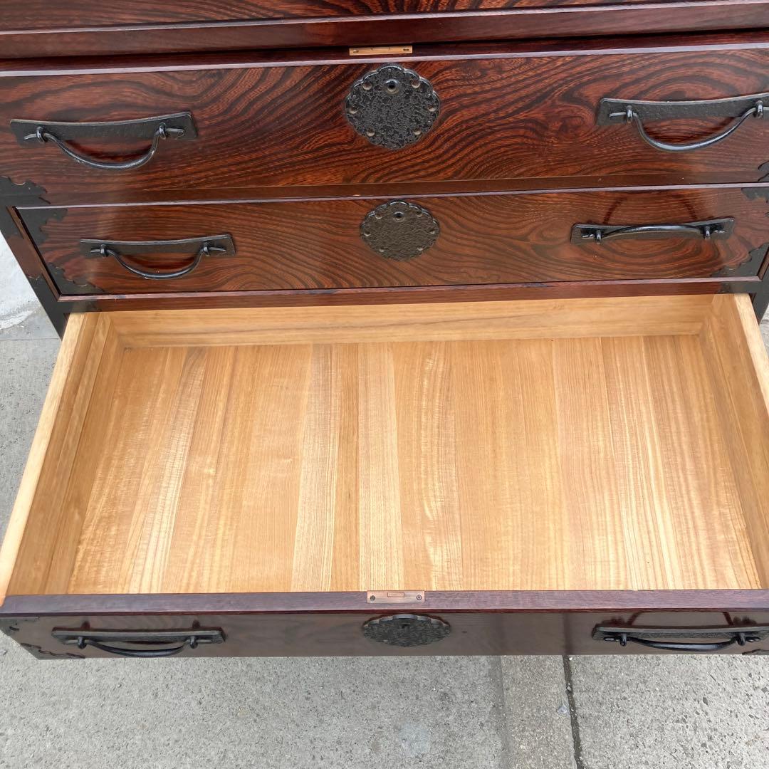 昭和レトロ 古家具 欅 仙台箪笥 7段8杯 引き出し箪笥 古家具