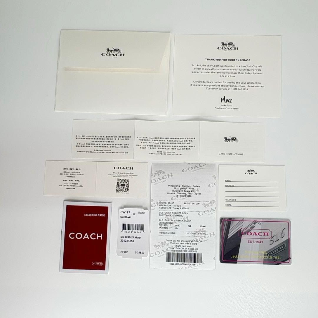 【COACH】 タグ有り サッチェル クロスボディ バッグ シグネチャー