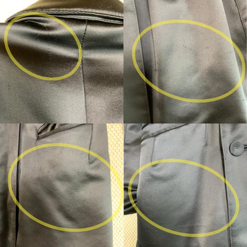 LUNA MATTINO ルナマティーノ ロングコート ベルト 黒 M 古着