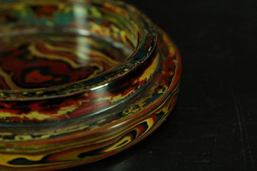 乾漆 色漆堆朱 茶器 香合 雪松作 共箱 未使用(K-A641) - メルカリ