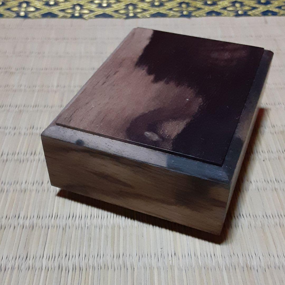 黒柿、京都職人、香合、小物容れ