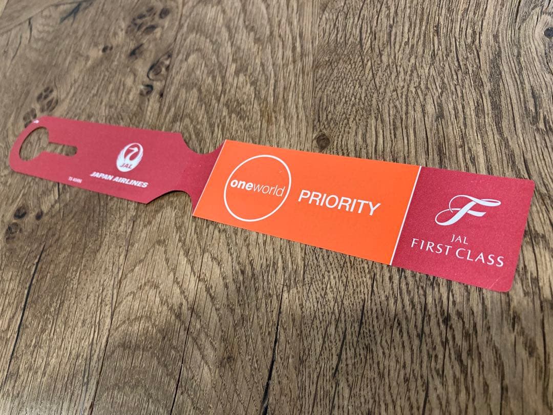 JAL 日本航空 ファーストクラス プライオリティタグ バゲージタグ