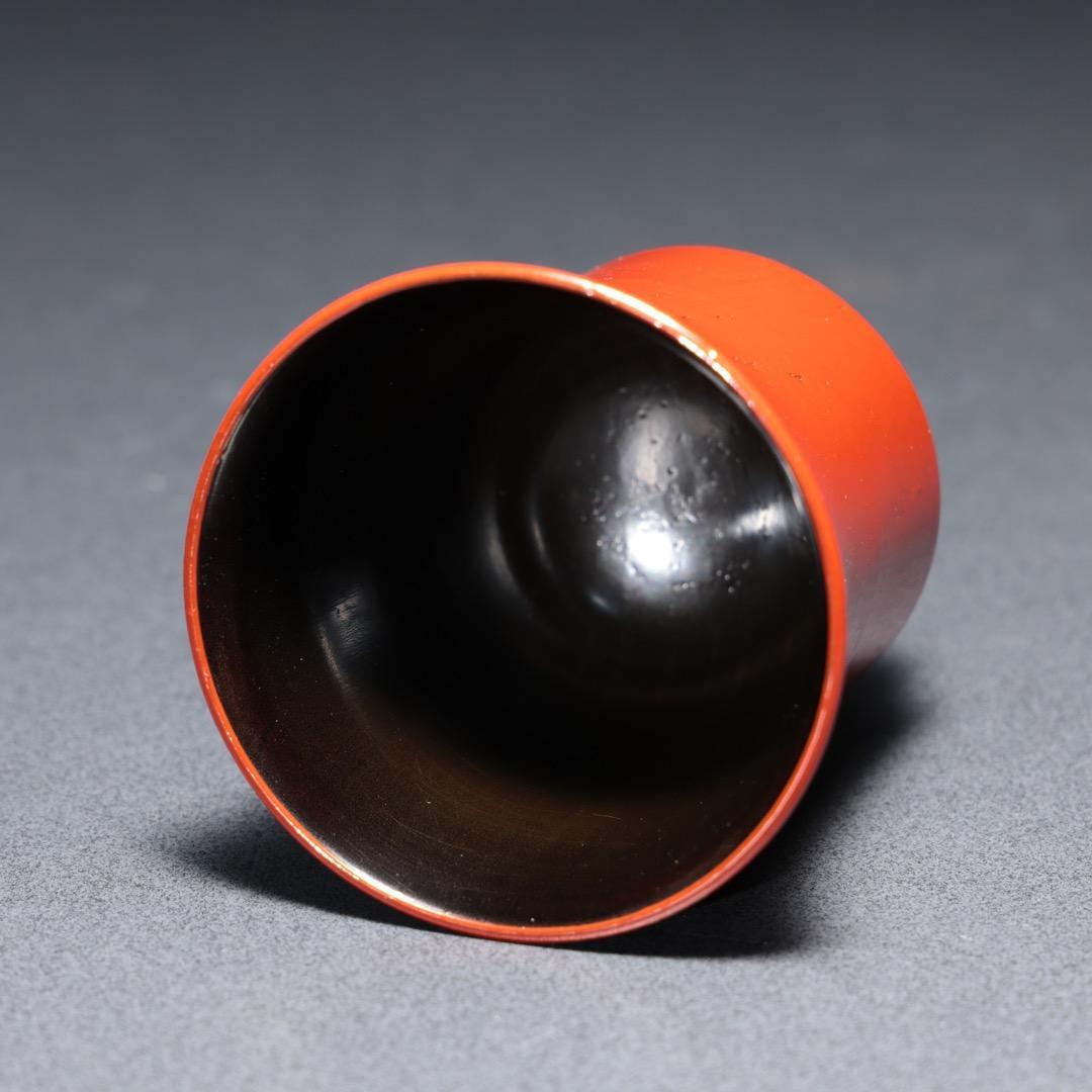 朱漆箸洗小吸物椀5客表完茶懐石R1368お12