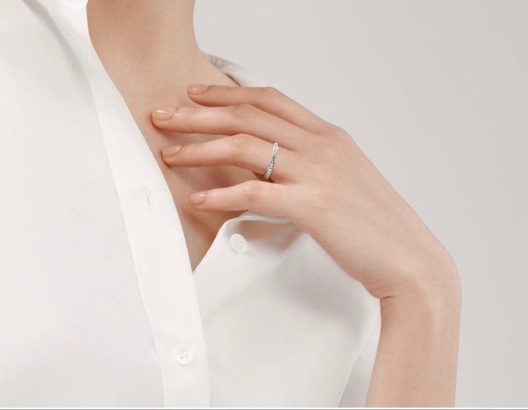 【kyae】ティファニーハーフエタニティ ハーモニーバンドリング