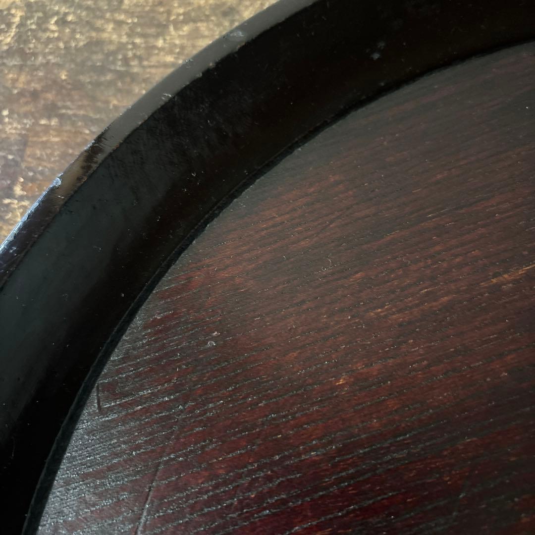 木地盆 丸盆 栗盆 くり抜き盆 骨董 アンティーク 茶懐石 古美術 酒器